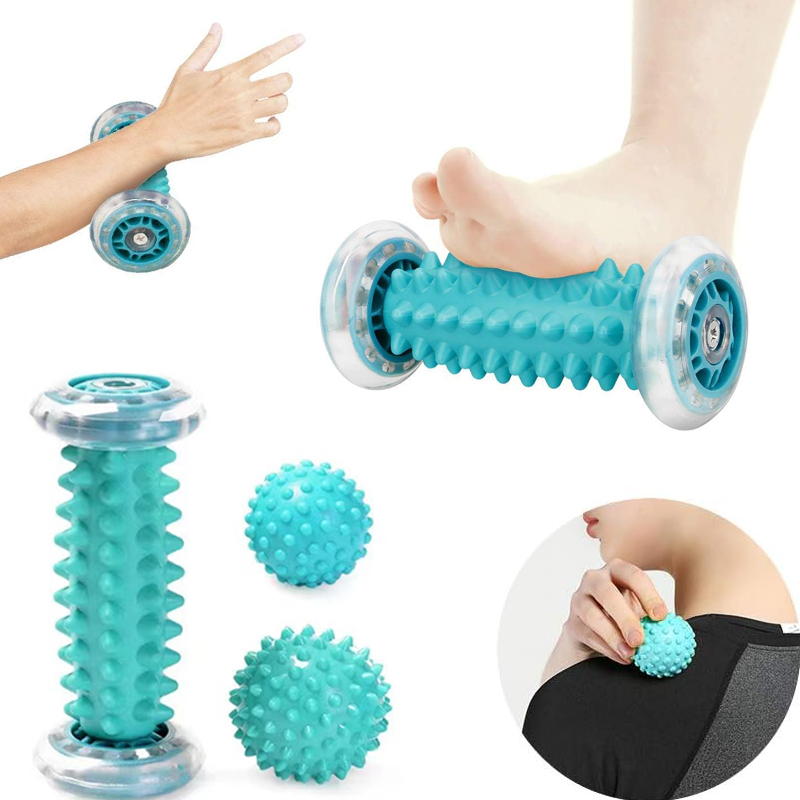 Yoga Fitness Wheel - Massaggiatore per Piedi, Rullo Massaggiante, Palla