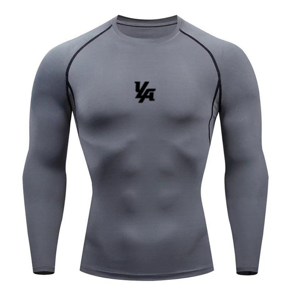 Yoga & Fitness Center - Maglia a Compressione Sportiva da Uomo