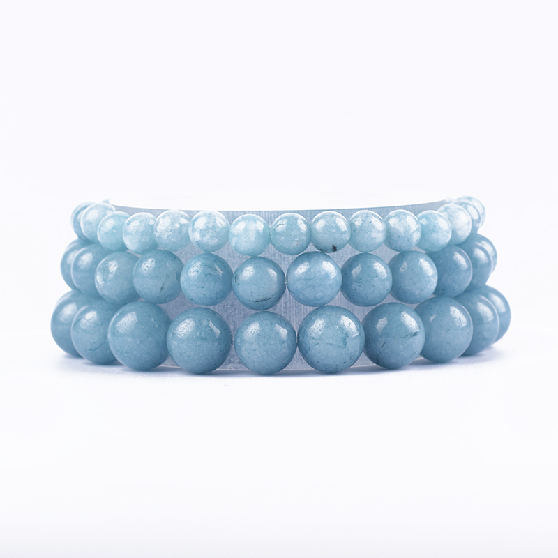 Yoga Fitness Gifts - Bracciale acquamarine naturali a portata di