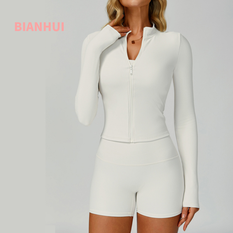 Yoga Fitness Jacket - BIANHUI Giacca da yoga slim fit
