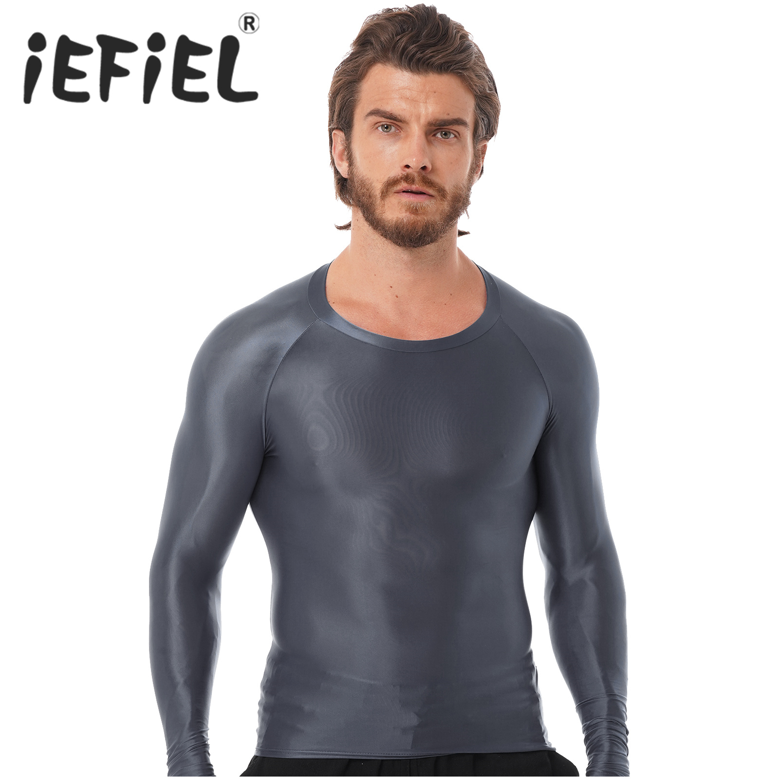 Yoga Daily Fitness - Top sportivi lucidi da uomo T-shirt