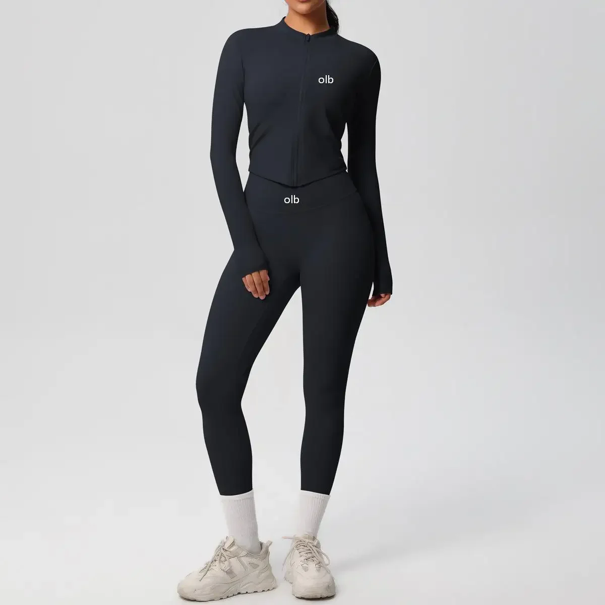 Yoga Fitness Jacket - Set fitness in due pezzi, tinta