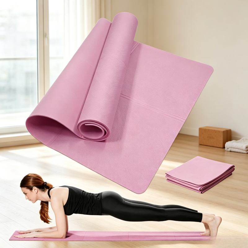 Thick Yoga Mat - Tappetino da yoga antiscivolo, spesso 4