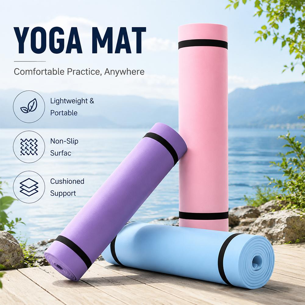 Thick Yoga Mat - Tappetino da yoga spesso 1/2 pezzi,