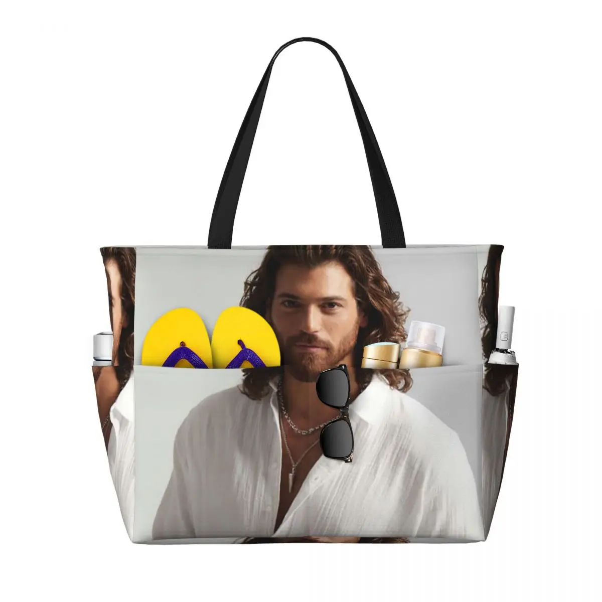 Borsa tote da spiaggia con fot - Yoga Fitness Gym Photos recensione e prezzo