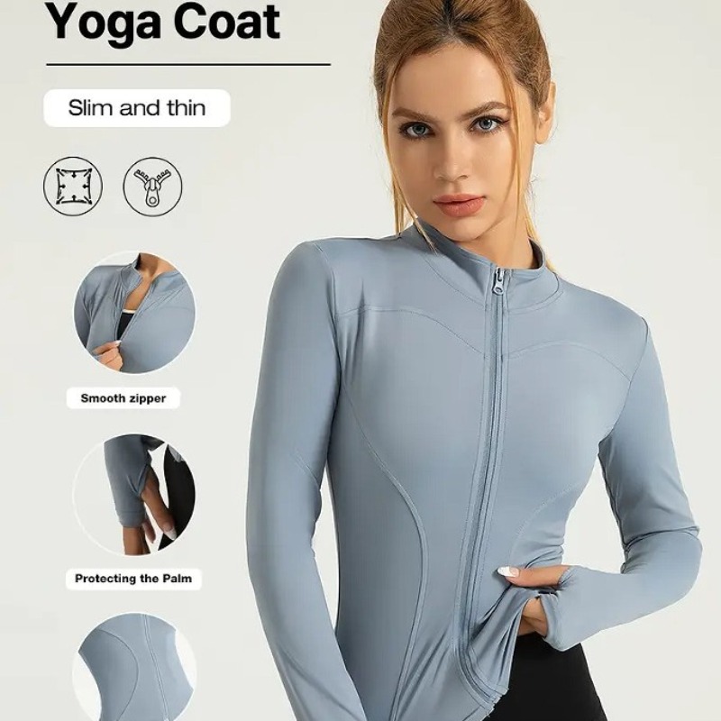 Giacca da fitness a maniche lu - Yoga Fitness Jacket recensione e prezzo