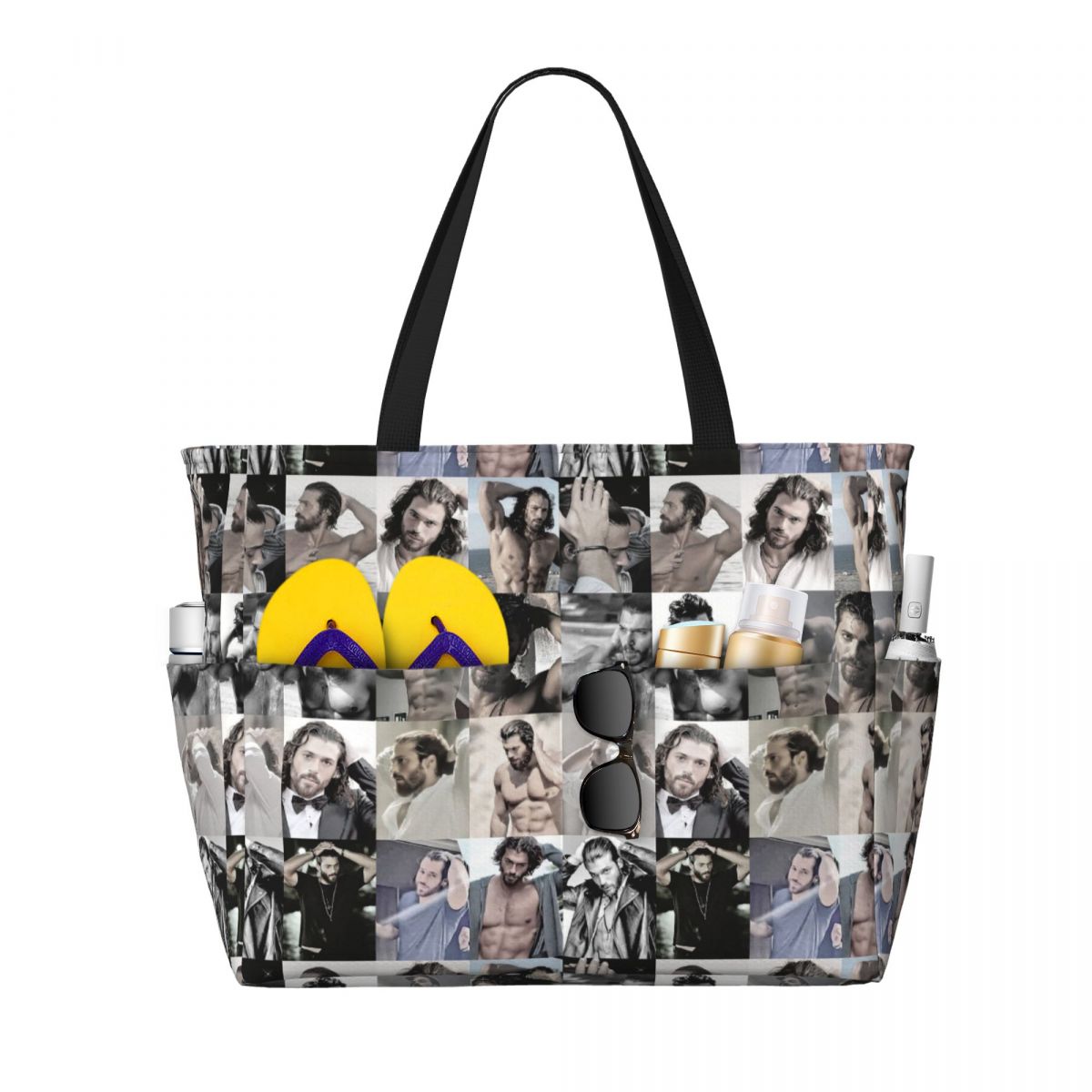 Borsa tote da spiaggia con fot - Yoga Fitness Gym Photos recensione e prezzo