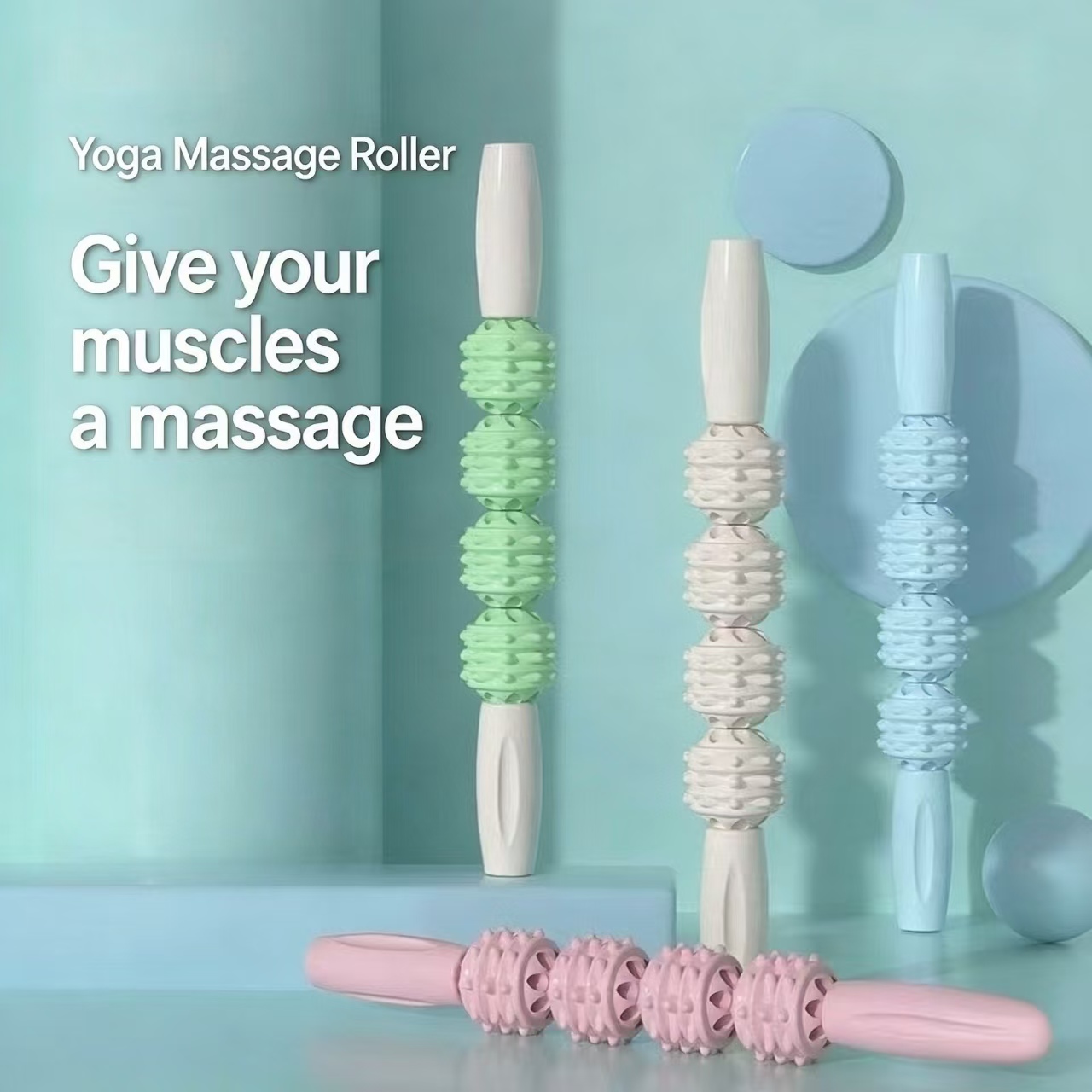 Bastone per Massaggio Yoga, Ri - Yoga Fitness Wheel recensione e prezzo
